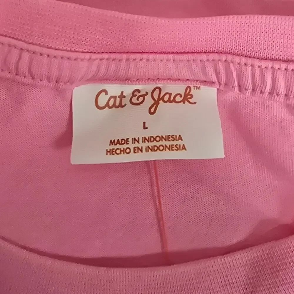 Kids' Drop Shoulder Short Sleeve T-Shirt | Cat & Jack | Large - Picture 7 of 10